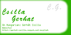 csilla gerhat business card