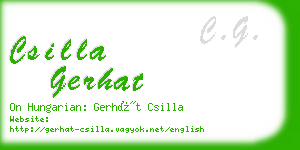csilla gerhat business card